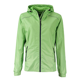 JAMES & NICHOLSON Damen Regenjacke Basic, grün, M