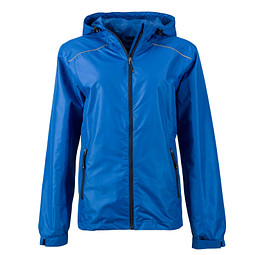 JAMES & NICHOLSON Damen Regenjacke Basic, blau, L