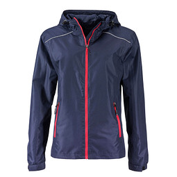 JAMES & NICHOLSON Damen Regenjacke Basic, dunkelblau, S