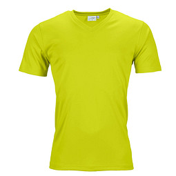 JAMES & NICHOLSON Herren Funktions T-Shirt Active, gelb, M