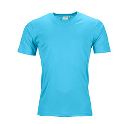 JAMES & NICHOLSON Herren Funktions T-Shirt Active, türkis, M