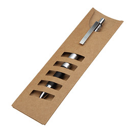 Kugelschreiber Papp-Stecketui, natur