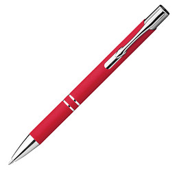 LANCE® Softtouch Metallkugelschreiber Santa Cruz, blaue Mine, rot