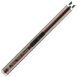 METMAXX® Lichtbogen-Stabfeuerzeug Future Elegance, mit Ladestandsanzeige, titan