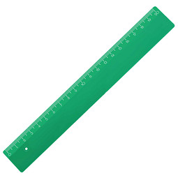 Kunstoff-Lineal, 20cm, grün