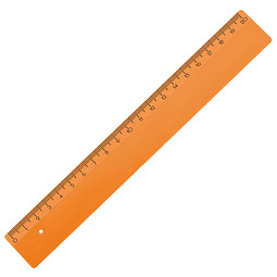 Kunstoff-Lineal, 20cm, orange