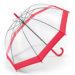 Stockschirm Dome Shape, Rote Bordüre