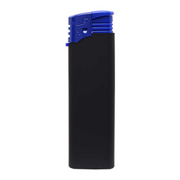 Atomic Feuerzeug SoftTouch, Schwarz/Blau