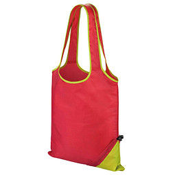 Faltbare Einkaufstasche Shopper Compact, himbeer/apfelgrün