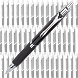 Werbe-Set: 100 LANCE® Metall-Kugelschreiber Triangle, inkl. Druck, blaue Mine, schwarz
