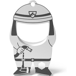 FLASCHENÖFFNER fred firefighter, silber