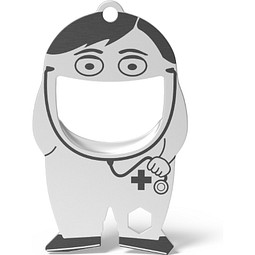 FLASCHENÖFFNER fred medicine, silber