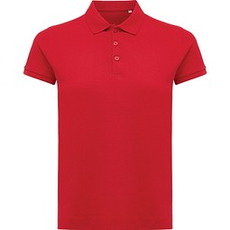 Iqoniq Yosemite Damen Piqué-Poloshirt aus rec. Baumwolle, rot, XXS