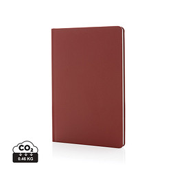 A5 Impact Steinpaper Hardcover Notizbuch, rot