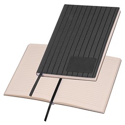A5 Notizbuch mit Softcover, schwarz