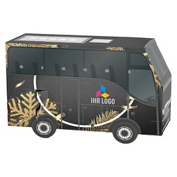 Adventskalender Bus, Ritter SPORT Schokowürfel, Edle Weihnacht