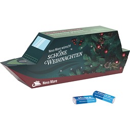 Adventskalender Schiff, share Schokotäfelchen, inkl. Druck