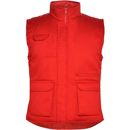 Almanzor Vielseitige Thermo Arbeitsweste mit hohem Kragen, rot, 2XL
