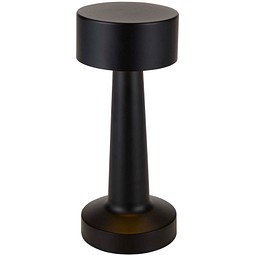 Aludra Wiederaufladbare dimmbare Tischlampe mit 3 Lichtmodi, schwarz