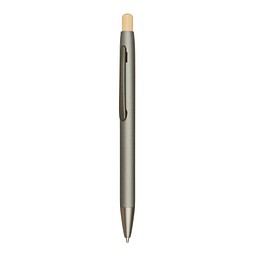 Aluminium-Kugelschreiber BAMBOO PUSHER,grau
