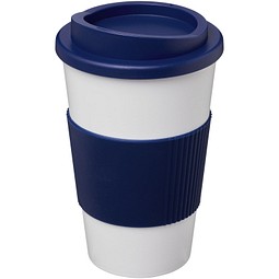 Americano® 350 ml Isolierbecher mit Schutzring, blau