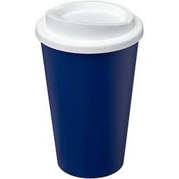 Americano® Eco 350 ml recycelter Becher, blau/weiß