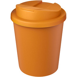 Americano® Espresso Eco 250 ml recycelter Isolierbecher mit auslaufsicherem Deckel, orange