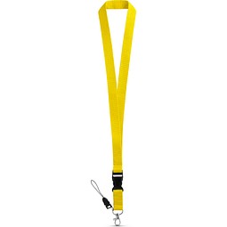 ANQUETIL. Lanyard aus Polyester, Gelb