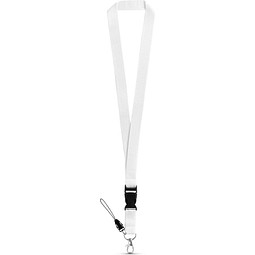 ANQUETIL. Lanyard aus Polyester, Weiß