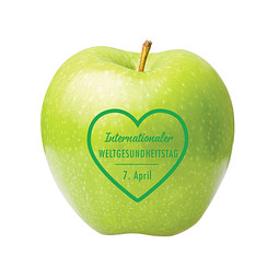 Apfel grün "Weltgesundheitstag“