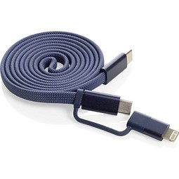 Arc ultradünnes 60W 2-in-1 Magnetkabel, blau