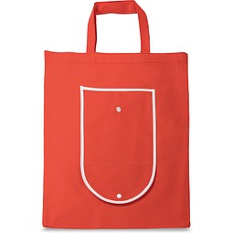 ARLON. Faltbare Einkaufstasche aus Non-woven (80 g/m²), Rot