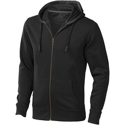 ELEVATE Herren Kapuzensweatjacke Arora, schwarz, XL