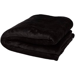 Ashen GRS-recycelte Sherpa Decke, schwarz