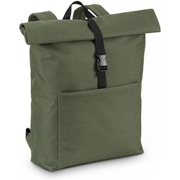 ATENAS. Laptop-Rucksack aus 600D 17'3", Dunkelgrün