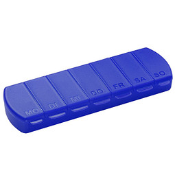 Pillendose 7-Tage, blau