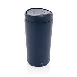 Avira Alix Klickbecher aus RCS rec. Stahl 400ml, navy blau