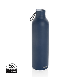 Avira Avior RCS recycelte Stainless-Steel Flasche 1L, navy blau