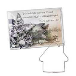 Backförmchen in der Box, Winter, Haus, 2-seit. Druck
