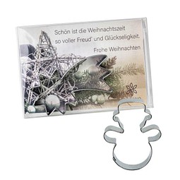 Backförmchen in der Box, Winter, Schneemann, 2-seit. Druck