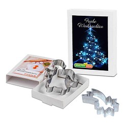 Backförmchen in Slide-Box, Xmas, Komet, 1-seit. Druck
