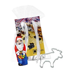 Backförmchen Schoko-Set, Elch, 2-seit. Druck