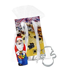 Backförmchen Schoko-Set, Schneemann, 2-seit. Druck