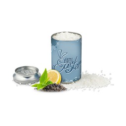 Badesalz-Dose XL 300 g, Happy Easter , grau