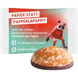 Bahlsen Lebkuchen Mini, recyclingfähiges Papier weiß, inkl. Druck