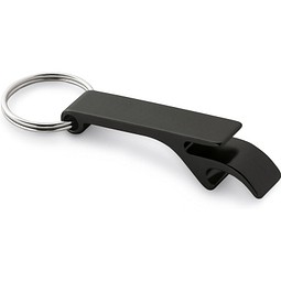 BAITT. Schlüsselanhänger aus Aluminium mit Flaschenöffner, Schwarz
