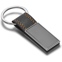 BALE. Schlüsselanhänger aus PU und Metall, Orange