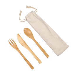 Bambus Besteckset NATURAL TRIP,braun