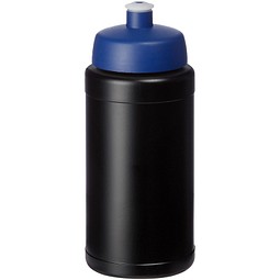 Baseline® Plus 500 ml Flasche mit Sportdeckel, schwarz/blau