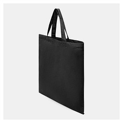 TEXXILLA Baumwolltaschen – 10er Pack, Schwarz, 38x42cm, Unbedruckt, Mit Henkeln